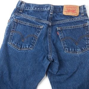 Women's Levi's 517 Red Tab Boot Cut Blue Jeans